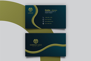 Luxury Dark Green Business Card