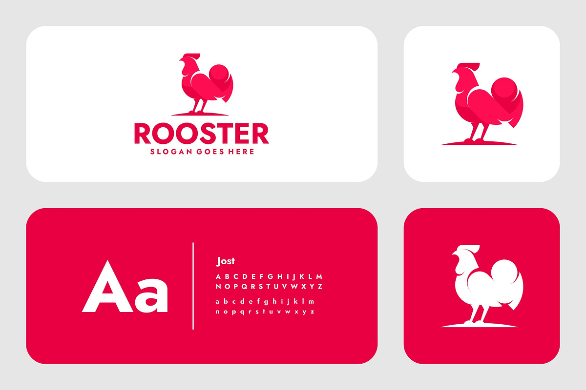 Monochrome Rooster Logo Design, a Branding & Logo Template by Artnivora.Std (Photo 3 of 4)