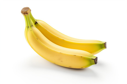 Bananas isolated on white background, a Food & Drink Photo by AlyaAnd