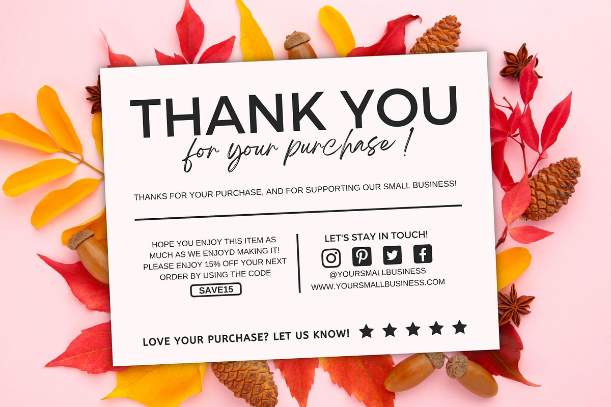 Thank You Card For Small Business #1, a Flyer Template by Oskar Wantopi (Photo 6 of 12)