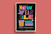 New Year Sale Flyer Template, a Templates & Theme by megarez (Thumbnail 2 of 4)