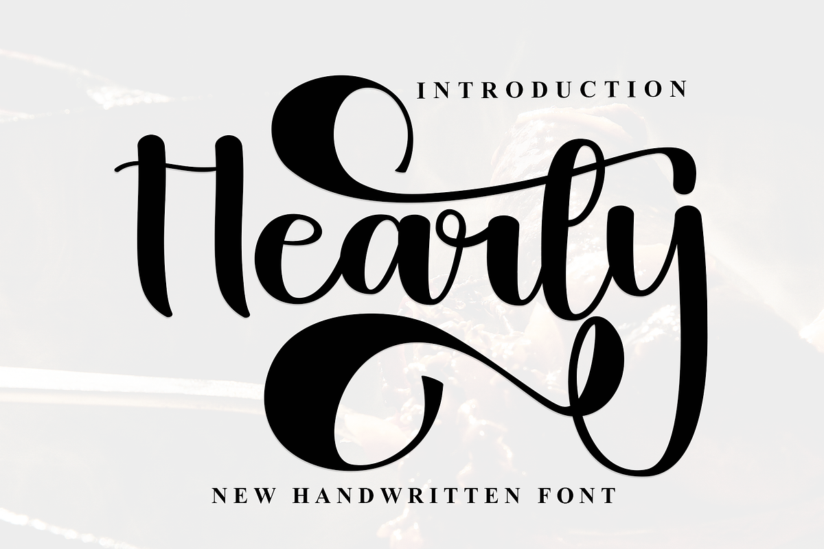 Hearty, a Handwritten Font by InermediaSTUDIO (Photo 1 of 8)