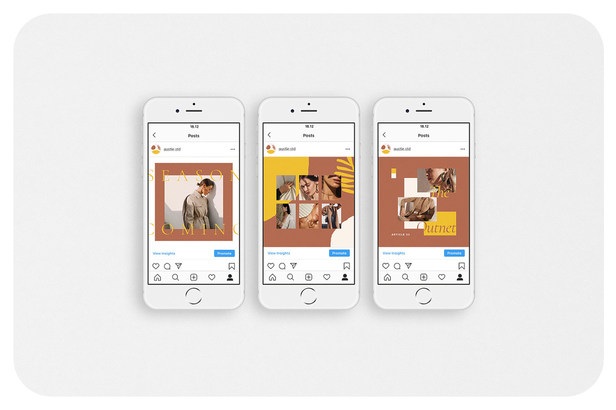 AUSTIE Instagram Feed, a Social Media Template by Aprilea (Photo 3 of 7)