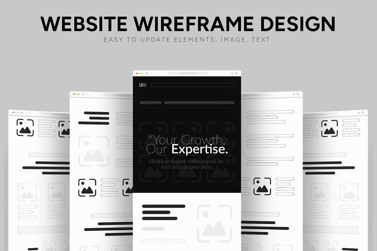 Website Wireframe Layout, a Wireframe Template by CreativeShaper (Photo 1 of 6)