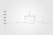 Candle minimalist single line, an Object Graphic by lawoel (Thumbnail 2 of 3)