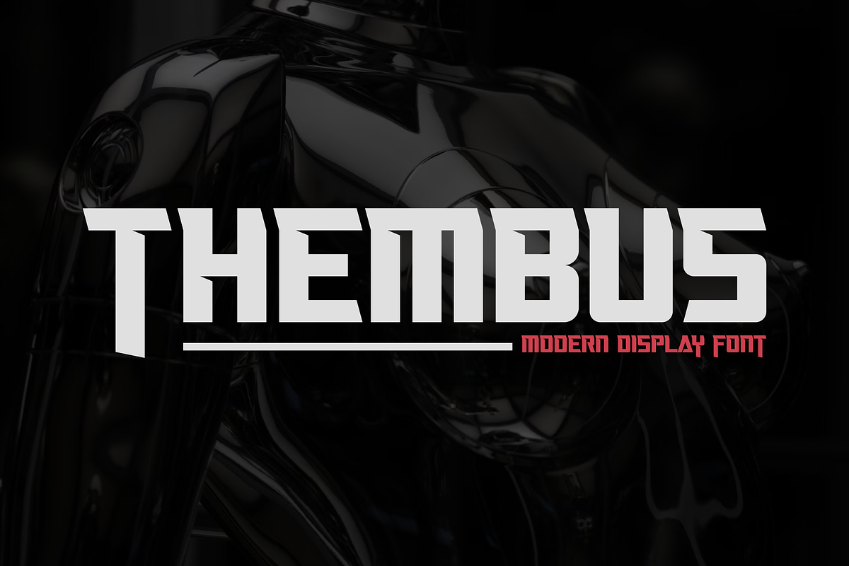 Thembus Font, a Sans Serif Font by albert_kalingga (Photo 1 of 5)