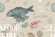 Vintage vector seafood set, a Graphic by SHom (Thumbnail 6 of 6)