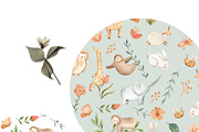 BUNDLE #2 - Watercolor Patterns, an Animal Illustration by Flora+Bear (Thumbnail 4 of 11)