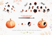 Pumpkin Season Watercolor Collection, an Illustration by Watercolor Nomads (Thumbnail 5 of 6)