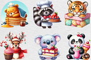 Watercolor Sweets Cute Bakery Animal, an Illustration by Black Bird Studio (Thumbnail 4 of 4)