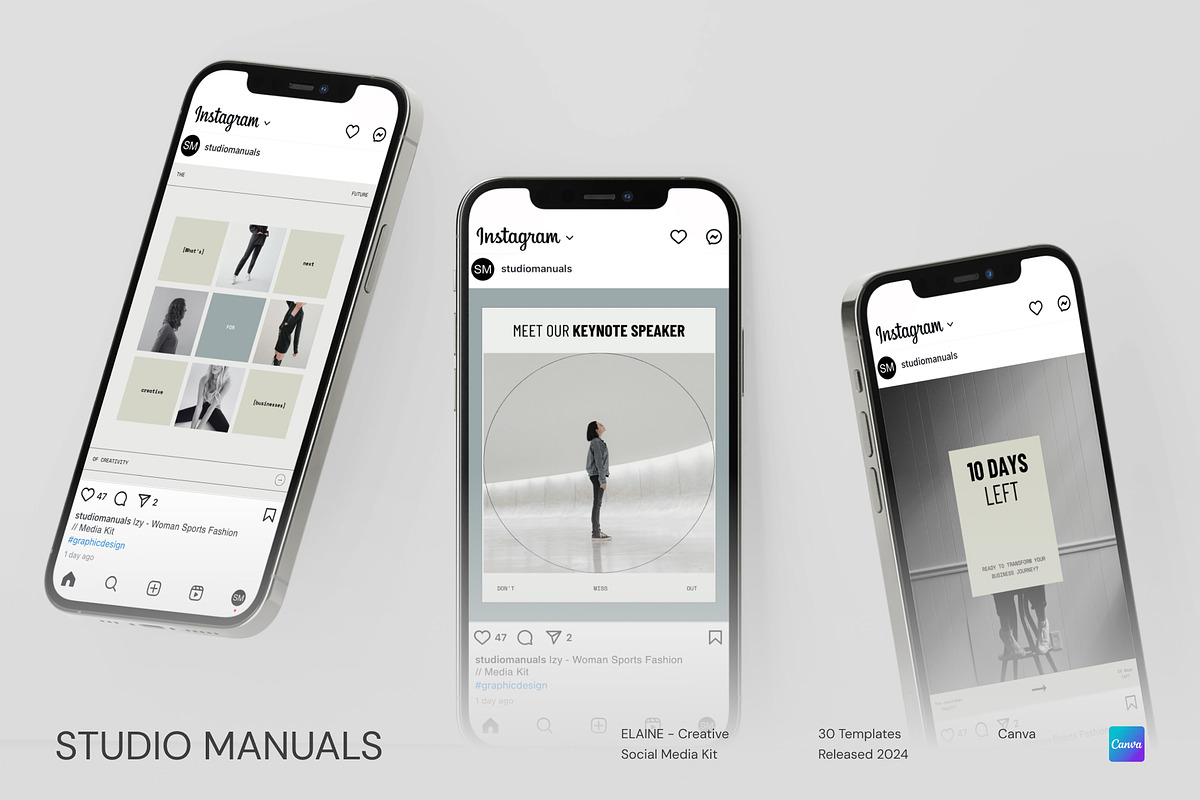 ELAINE – Creative Social Media Kit, a Social Media Template by Studio Manuals (Photo 6 of 8)