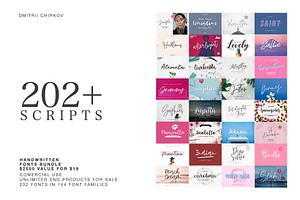 202 FONTS BUNDLE