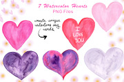 Valentine's Day Watercolor Clipart, an Illustration by TanataDesign (Thumbnail 5 of 6)