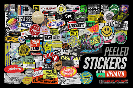 Peeled Paper Stickers