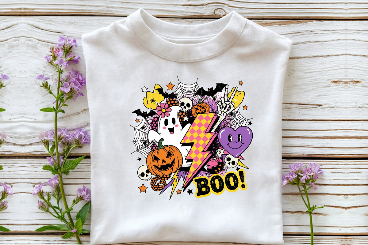 Retro Halloween PNG Sublimation, an Illustration by DreamCafeArt (Photo 4 of 7)