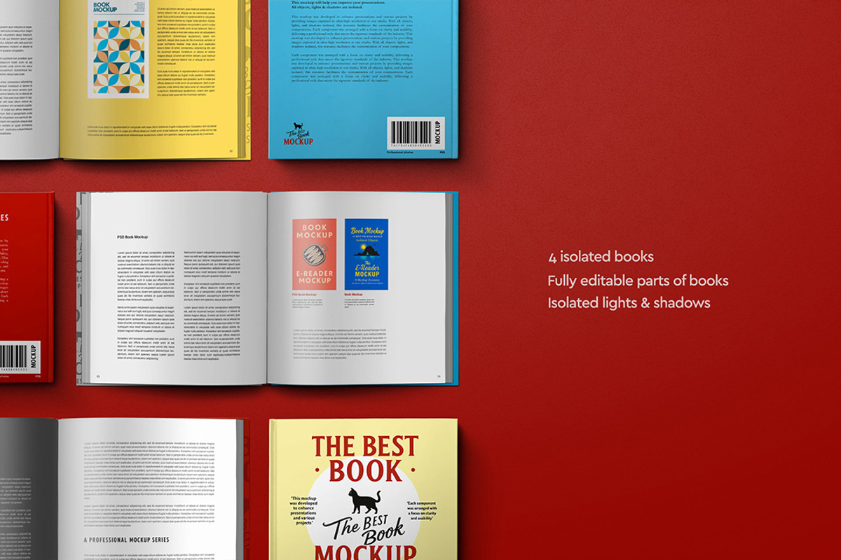 Book Mockup – Square Flat-Lay, a Mockup by Avelina Studio (Photo 2 of 3)