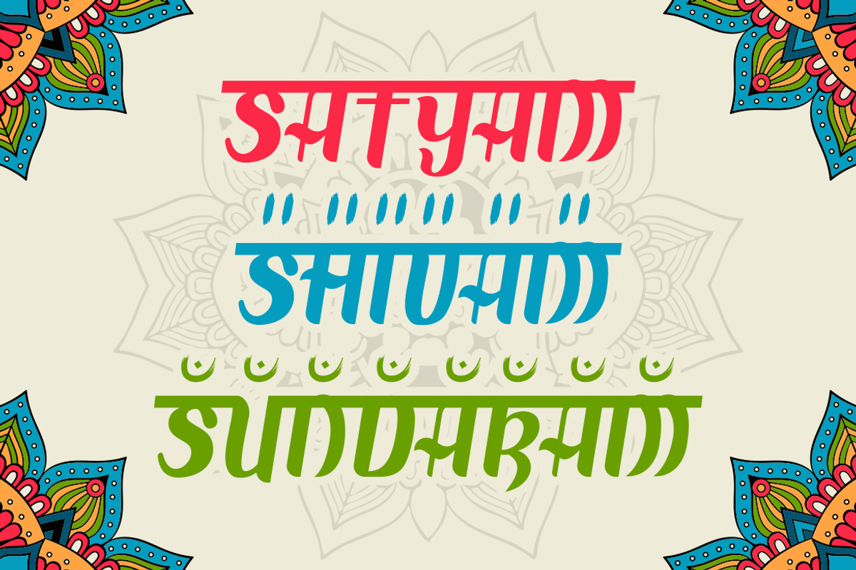 Advait - Sansekerta Font, a Handwritten Font by PutraCetol Studio (Photo 2 of 4)