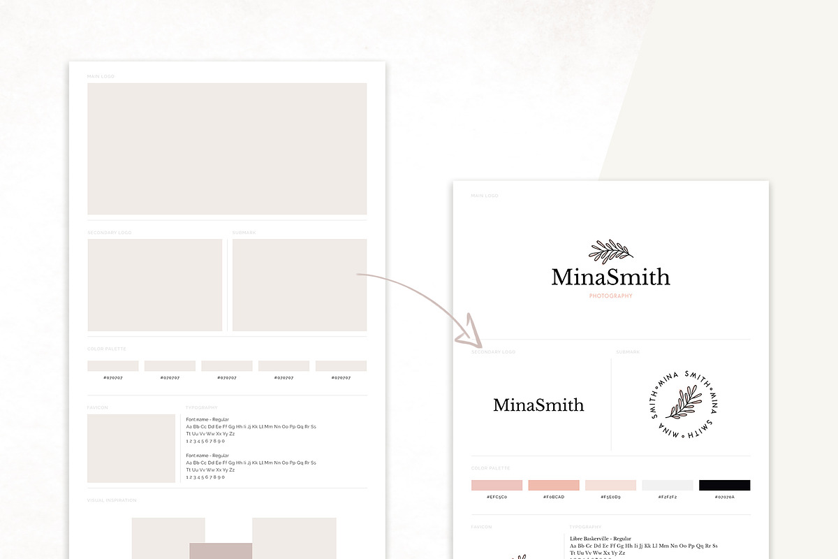 Brand Board for Identity Design, a Presentation Template by amber&ink
