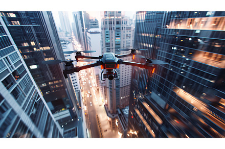 Drone Aerial View of City at Night, an Architecture Photo by Goinyk