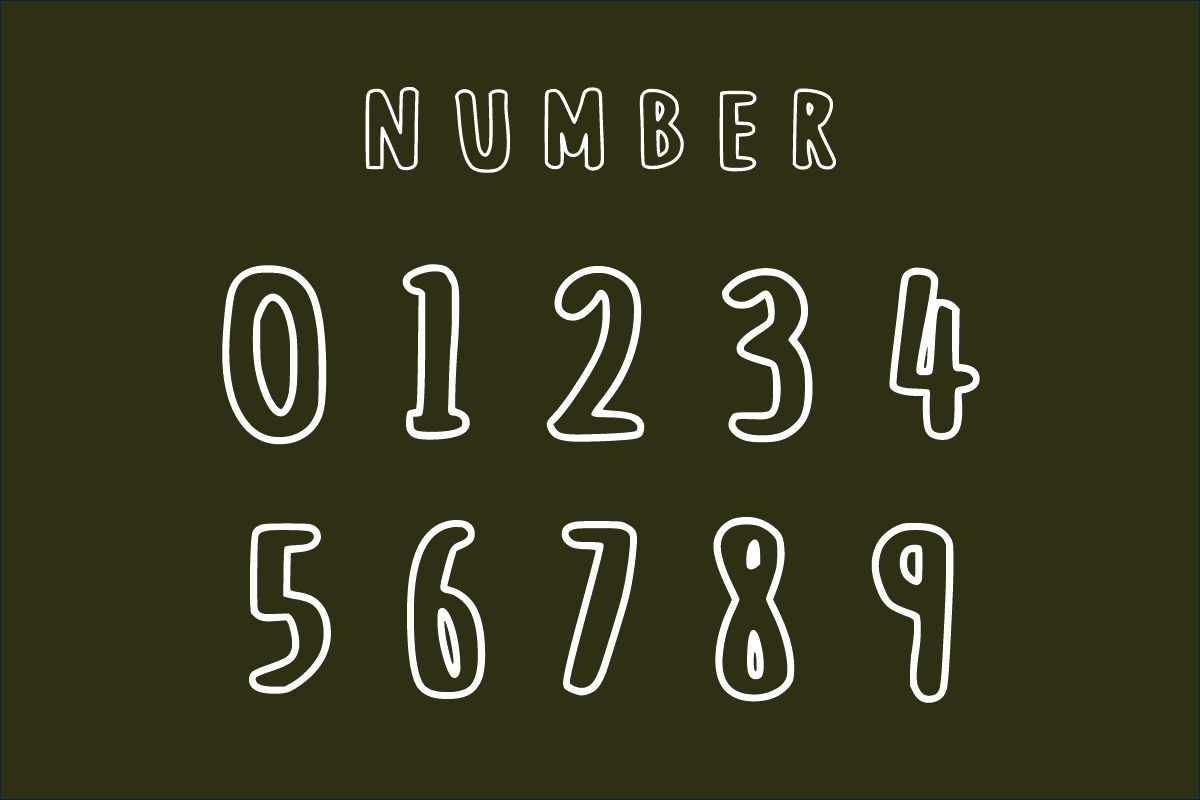 DANTE Outline Font, a Handwritten Font by Fourteen Letter (Photo 5 of 6)