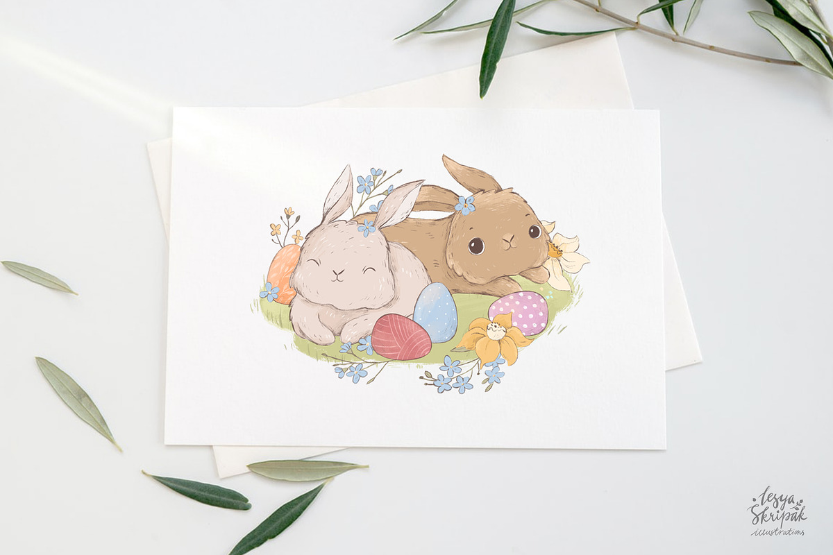 Easter Bunny Collection, an Animal Illustration by Lesya Skripak (Photo 5 of 6)