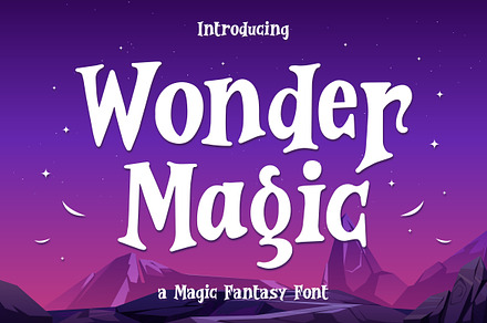 Wonder Magic - Magic Fantasy Font, a Serif Font by Typefactoryco