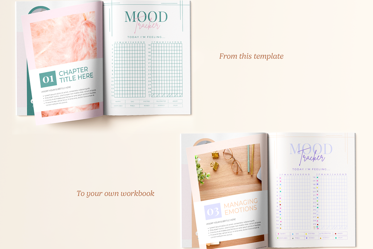 Mindfulness Journal, a Stationery Template by Creatif Foundry (Photo 6 of 7)