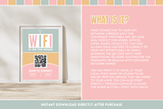 Olive Rose WiFi QR Code Sign, a Stationery Template by SunshineStudioBoutique (Thumbnail 3 of 10)