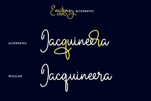 Emitensy Script Font