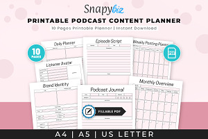 Podcast Content Management Planner