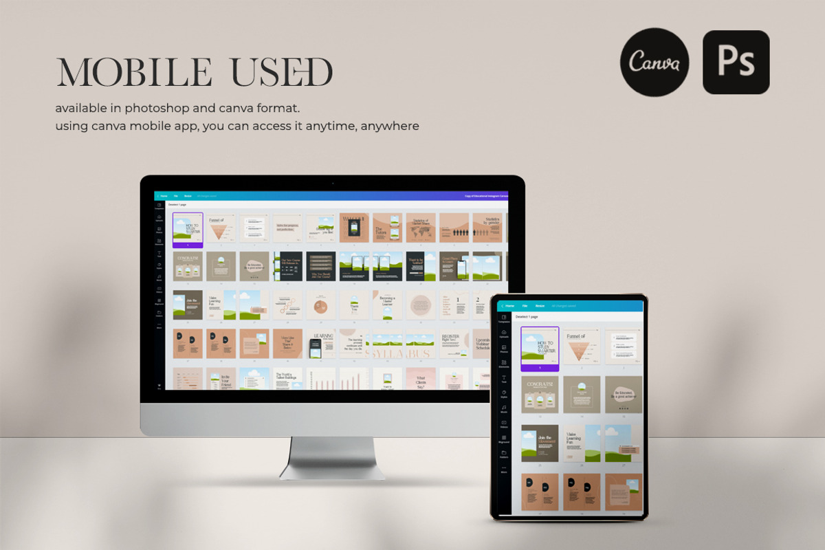 eCourse Carousel Instagram CANVA PS, a Social Media Template by Eviory (Photo 18 of 22)