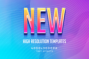 3D Text Effects New Trends, a Layer Style Add-On by Graphicdome (Thumbnail 2 of 17)