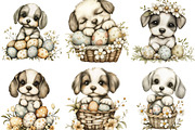 Whimsical Easter Dog Clipart, an Illustration by Designking (Thumbnail 2 of 5)