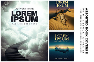 Assorted Book Covers Templates II, a Print Template by Digital Art Creations