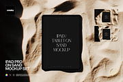 iPad Pro on Sand Mockup Set, an iPad Mockup by creatsy5 (Thumbnail 1 of 6)