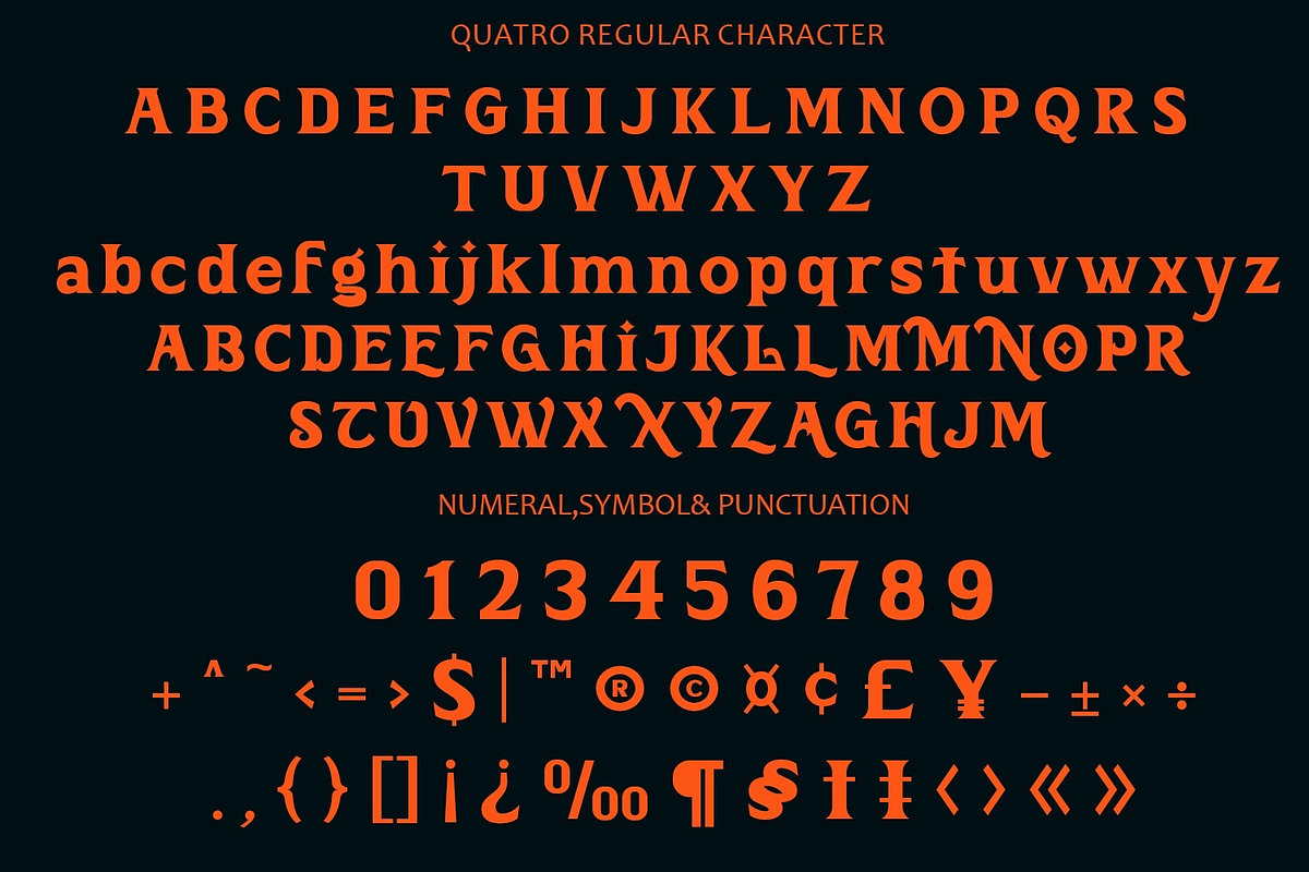 Quatro Vintage Display Font, a Serif Font by Arendxstudio (Photo 12 of 14)