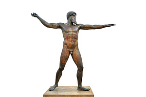 Bronze statue of ancient Greek god, an Arts & Entertainment Photo by BOOCYS