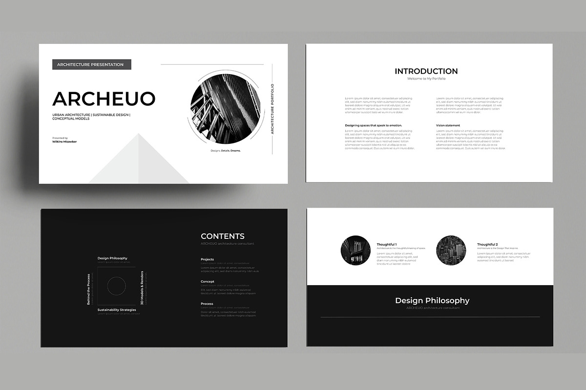 Architecture Portfolio Presentation, a Presentation Template by MightyDesign (Photo 2 of 8)
