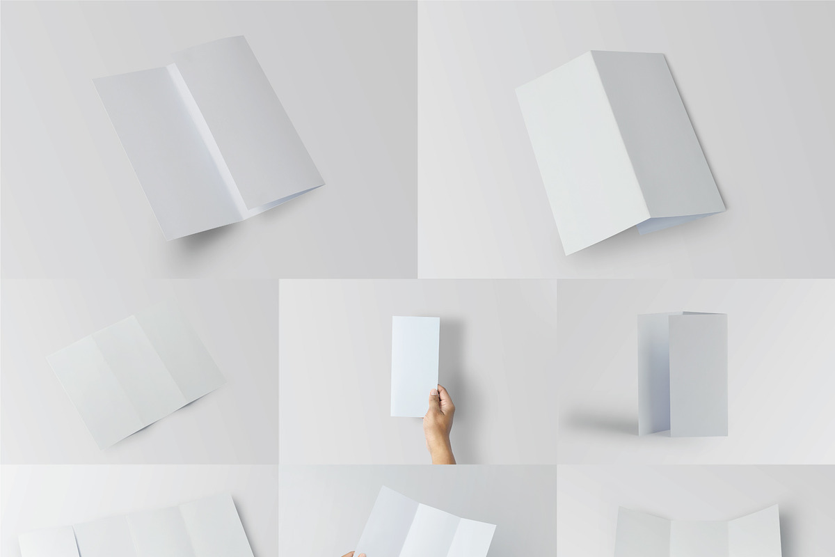 Trifold Brochure Mock-Up Set, a Print Template by Mockstore (Photo 11 of 11)