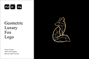 Geometric Luxury Fox Logo, a Branding & Logo Template by Luxury Logos (Thumbnail 1 of 4)