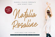 Natalia Rosaline (UPDATE), a Script Font by Runsell Studio (Thumbnail 1 of 14)