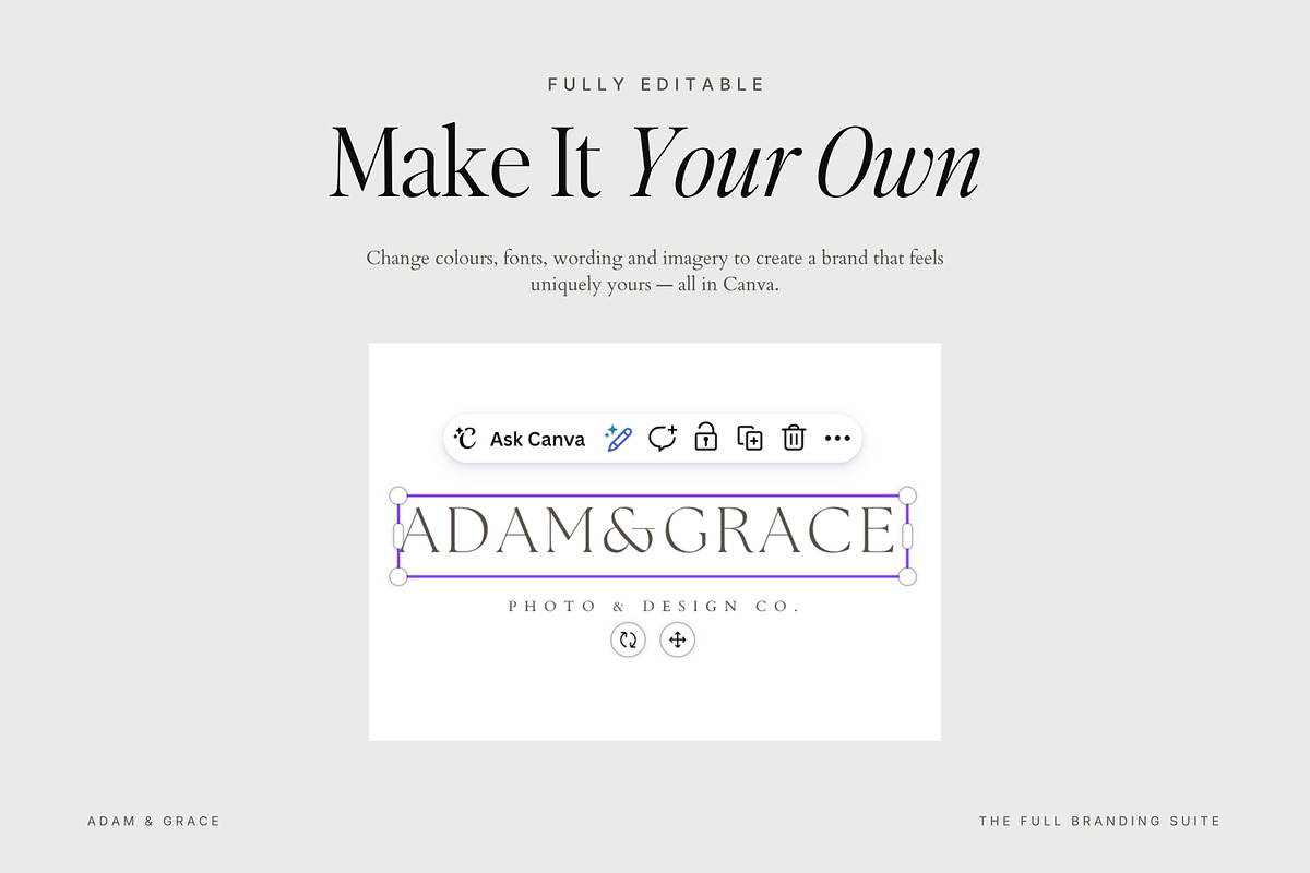 Wedding Photography Branding Kit, a Marketing Template by Adam and Grace (Photo 11 of 16)