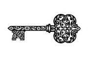 Ornamental Vintage Key SVG Bundle, an Illustration by Gaye Art (Thumbnail 25 of 31)