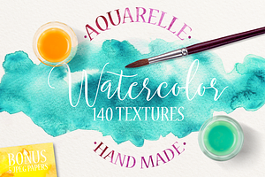 140 Watercolor Textures