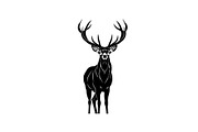 Majestic Deer & Stag Silhouette Bund, an Illustration by jahid234 (Thumbnail 23 of 41)