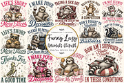 Funny Lazy Animals Clipart Bundle, a Seasonal Illustration by OK Design (Thumbnail 1 of 6)