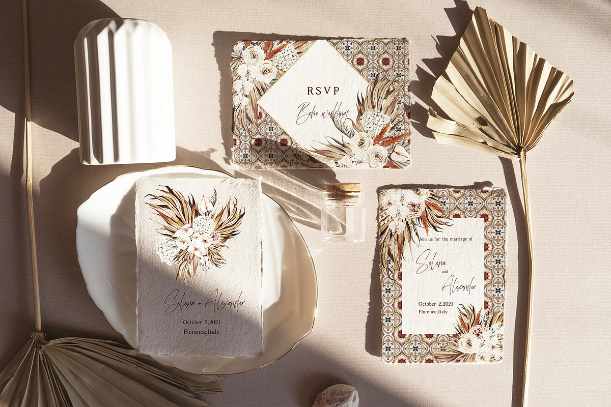 FLORENCE- Boho watercolor collection, a Texture Illustration by Natalia Tugova (Photo 3 of 12)