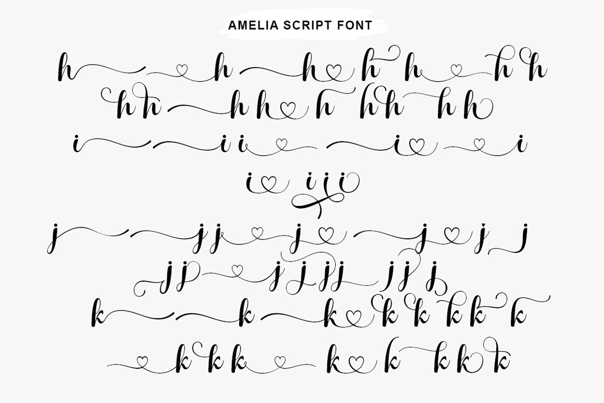 Ameliora - 3 Font, a Script Font by MjStudio31 (Photo 11 of 15)