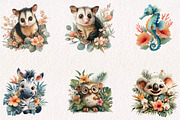 Whimsical Baby Tropical Animals, a Seasonal Illustration by CreationArt (Thumbnail 3 of 7)