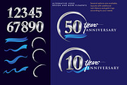Anniversary logo and greeting card, a Design Template by OtpirusGraphic (Thumbnail 2 of 5)